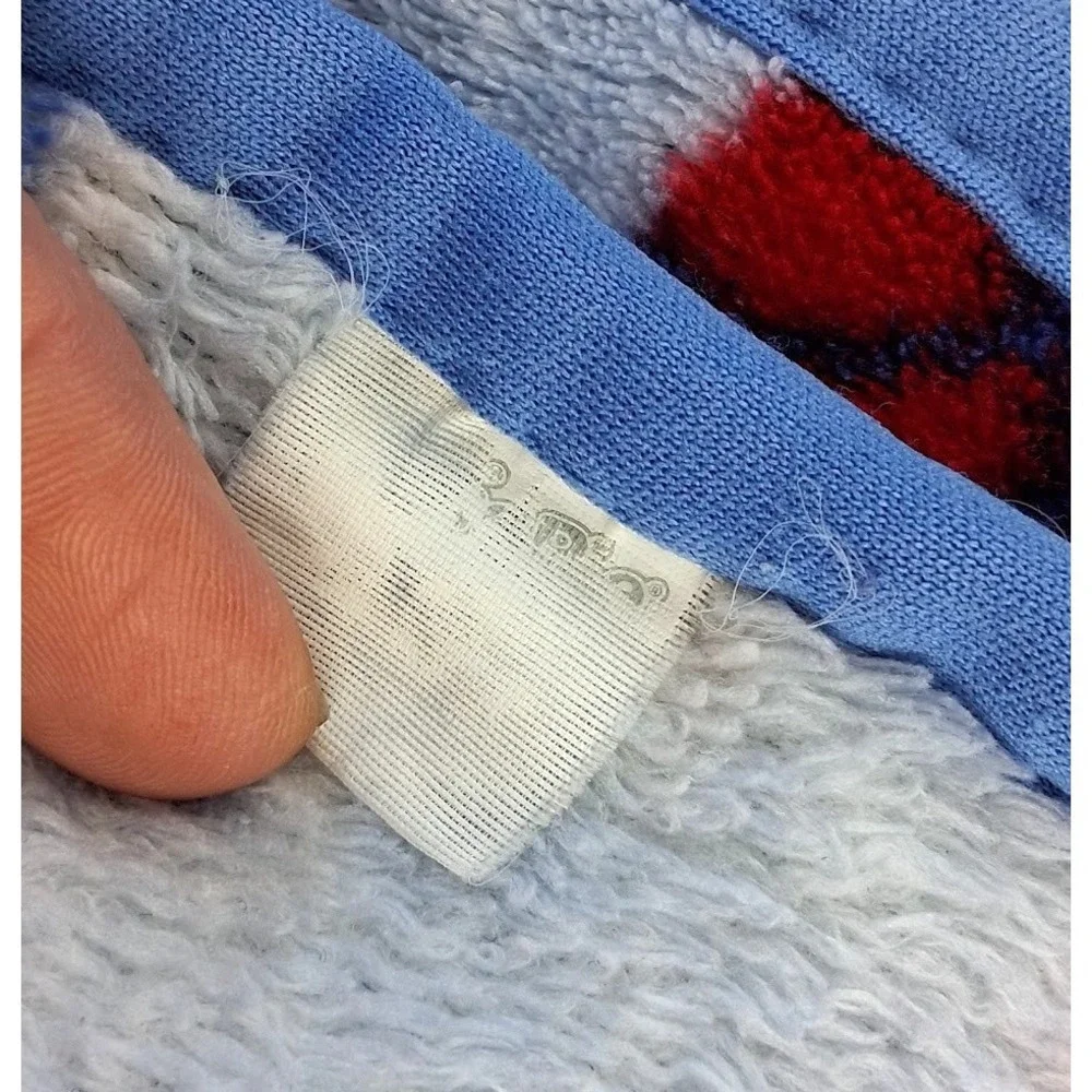 Flaw * Cutie Pie Blue Sports Ball Themed Baby Boy Blanket Soft Security htf